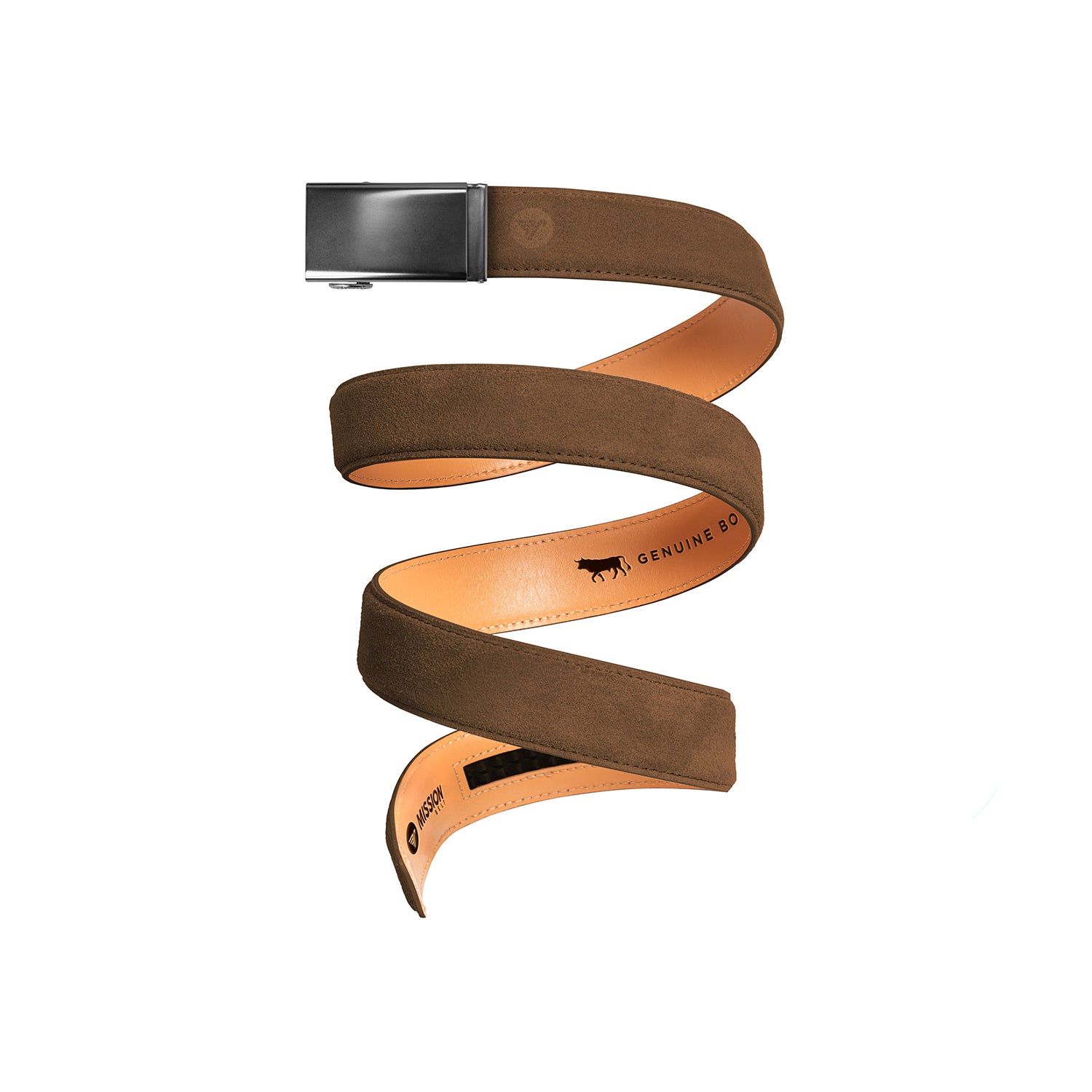 3.1 Phillip Lim Wide Suede Leather Belt Cognac Brown Size Medium Brown Suede Wide Belt – Sartolane main image 4