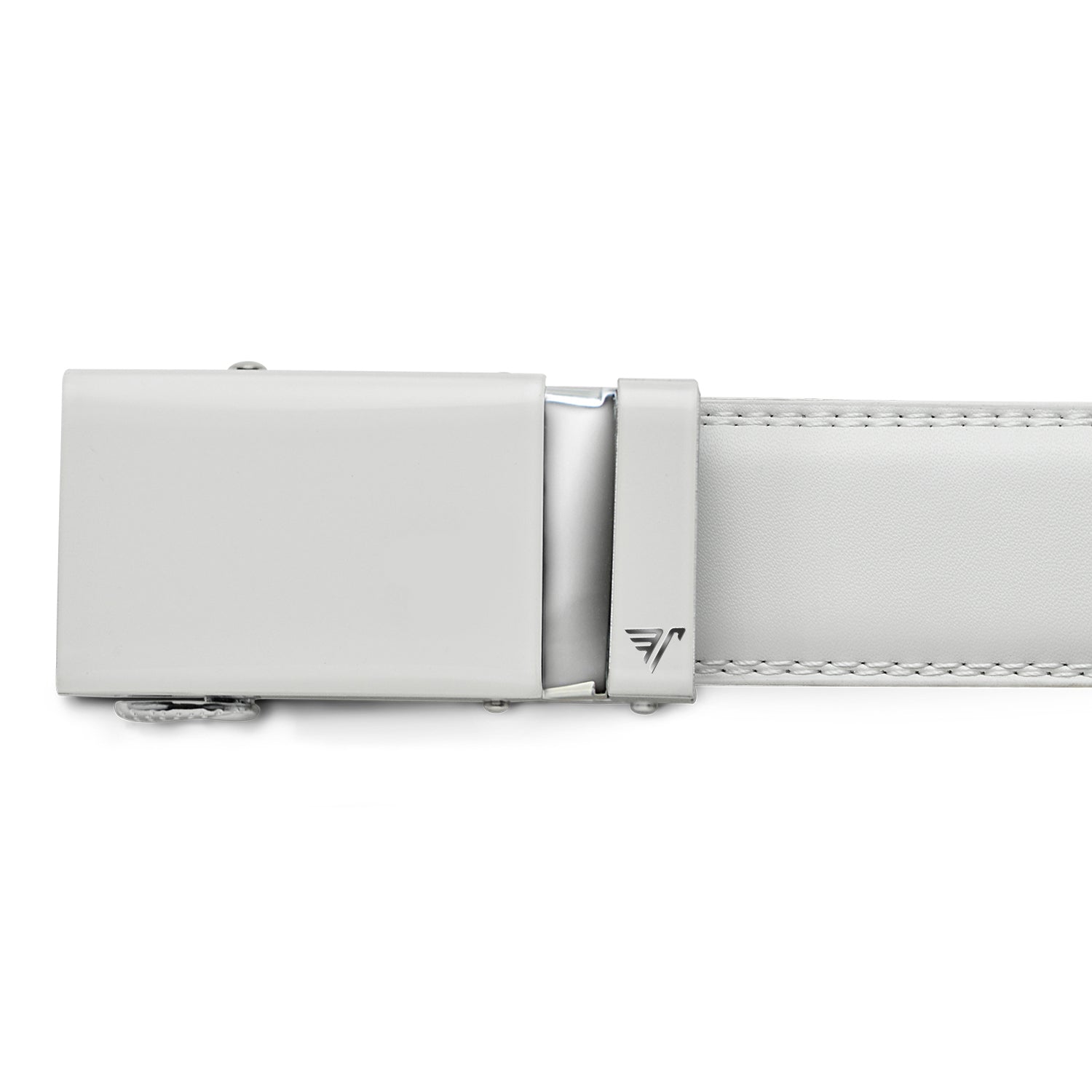 Alpine White 35mm No Holes Adjustable Ratchet Belt Mission Belt